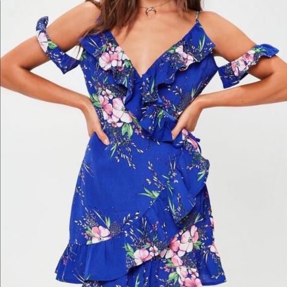 missguided formal dresses Elegant Halter Neck Evening Gown Flo Long Sleeve Form Formal Dresses Missguided Blue Floral